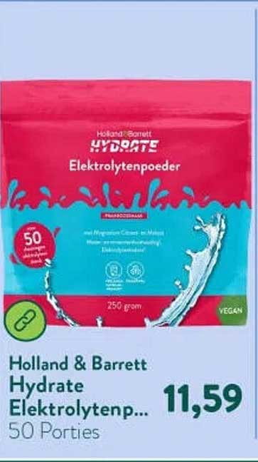 Holland & Barrett Hydrate Elektrolytenpoeder 50 Porties