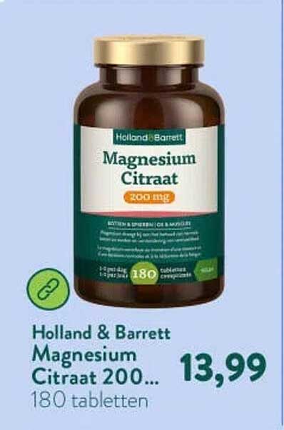 Holland & Barrett Magnesium Citraat 200...