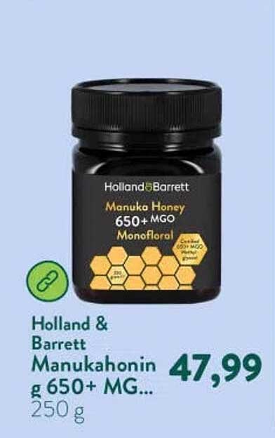 Holland & Barrett Manukahoning 650+ MG... 250 g