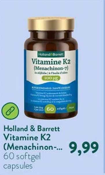 Holland & Barrett Vitamine K2 (Menachinon-...) 60 softgel capsules