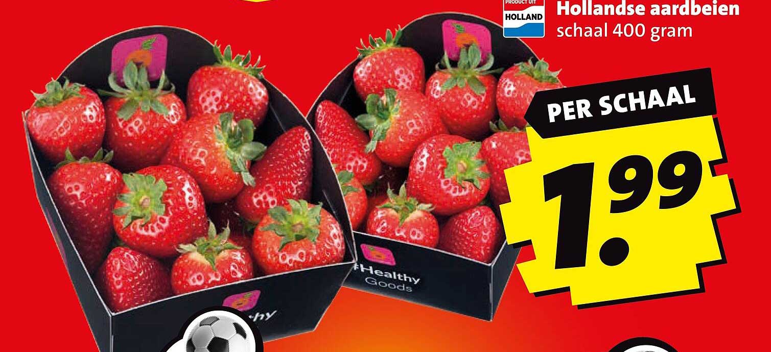 Hollandse aardbeien schaal 400 gram