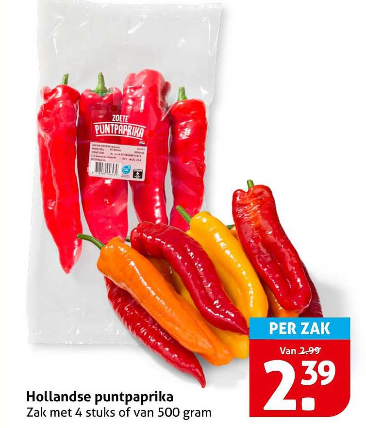 Hollandse puntpaprika