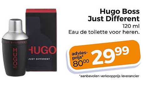 Hugo Boss Just Different 120 ml Eau de toilette voor heren.