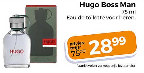 Hugo Boss Man 75 ml Eau de toilette voor heren.