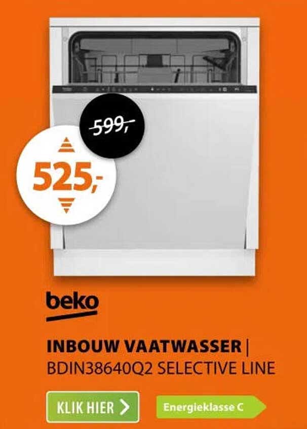 INBOUW VAATWASSER | BDIN38640Q2 SELECTIVE LINE