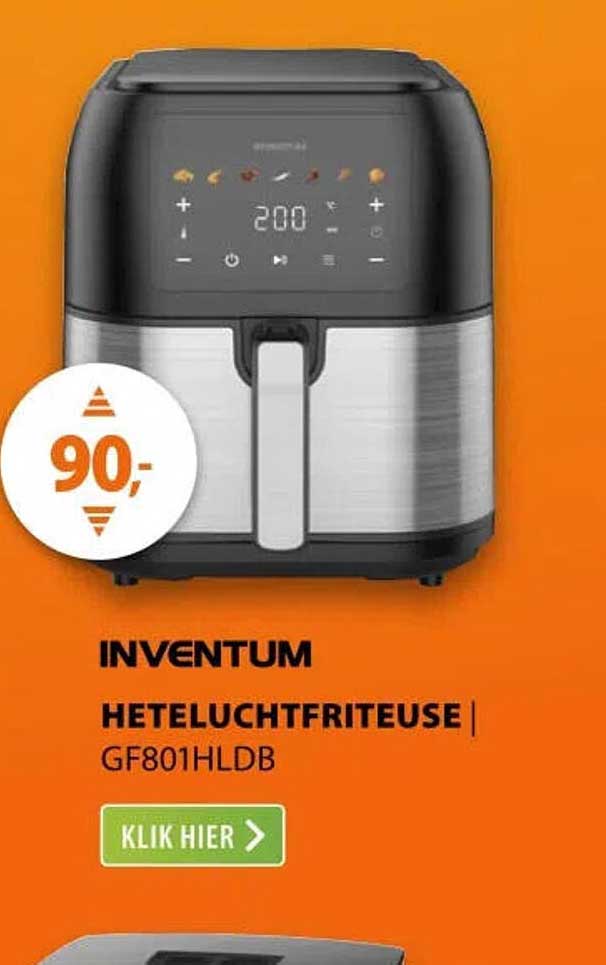 Inventum Heteluchtfriteuse GF801HLDB