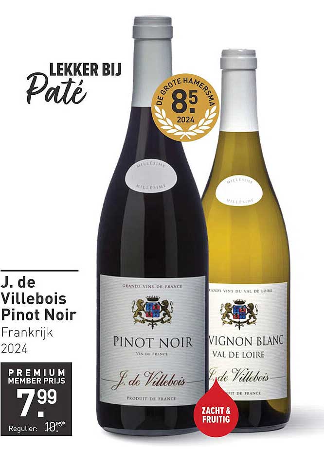 J. de Villebois Pinot Noir Frankrijk 2024