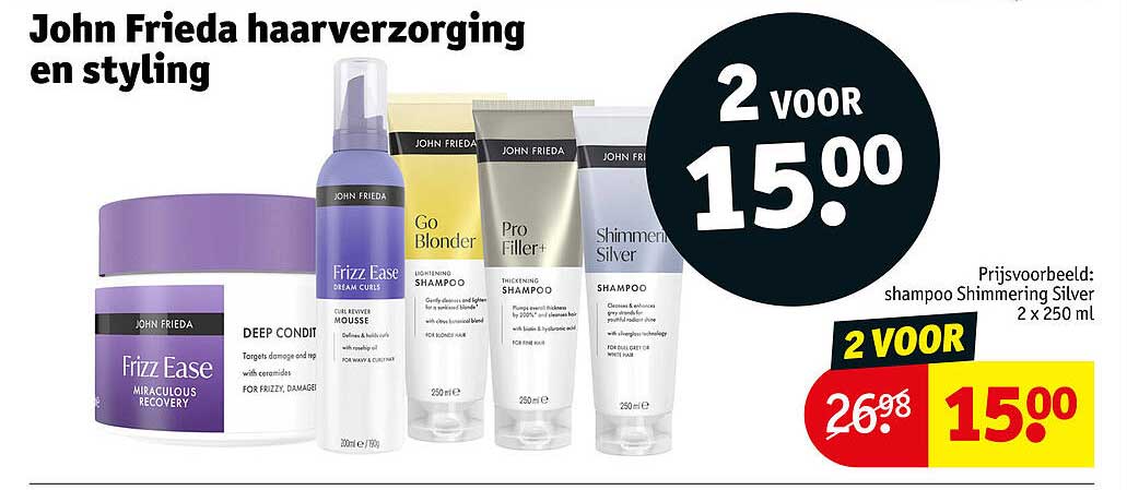 John Frieda haarverzorging en styling