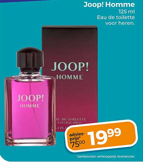Joop! Homme 125 ml Eau de toilette voor heren.
