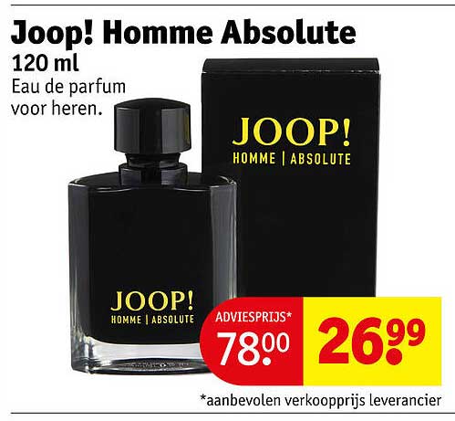 Joop! Homme Absolute 120 ml Eau de parfum voor heren.