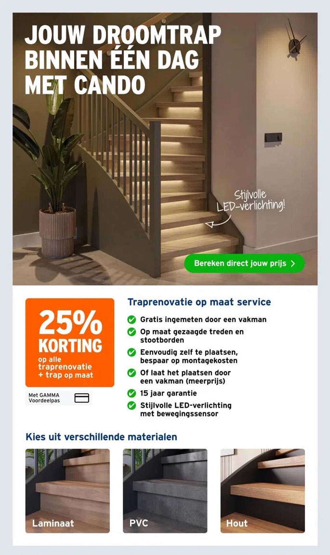 Jouw droomtrap binnen één dag met Cando