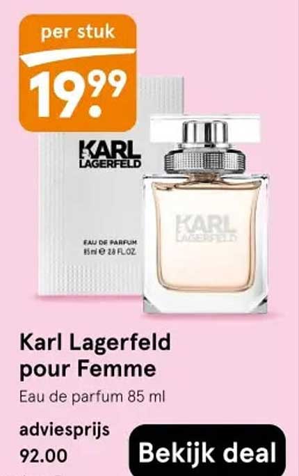 Karl Lagerfeld pour Femme Eau de parfum 85 ml