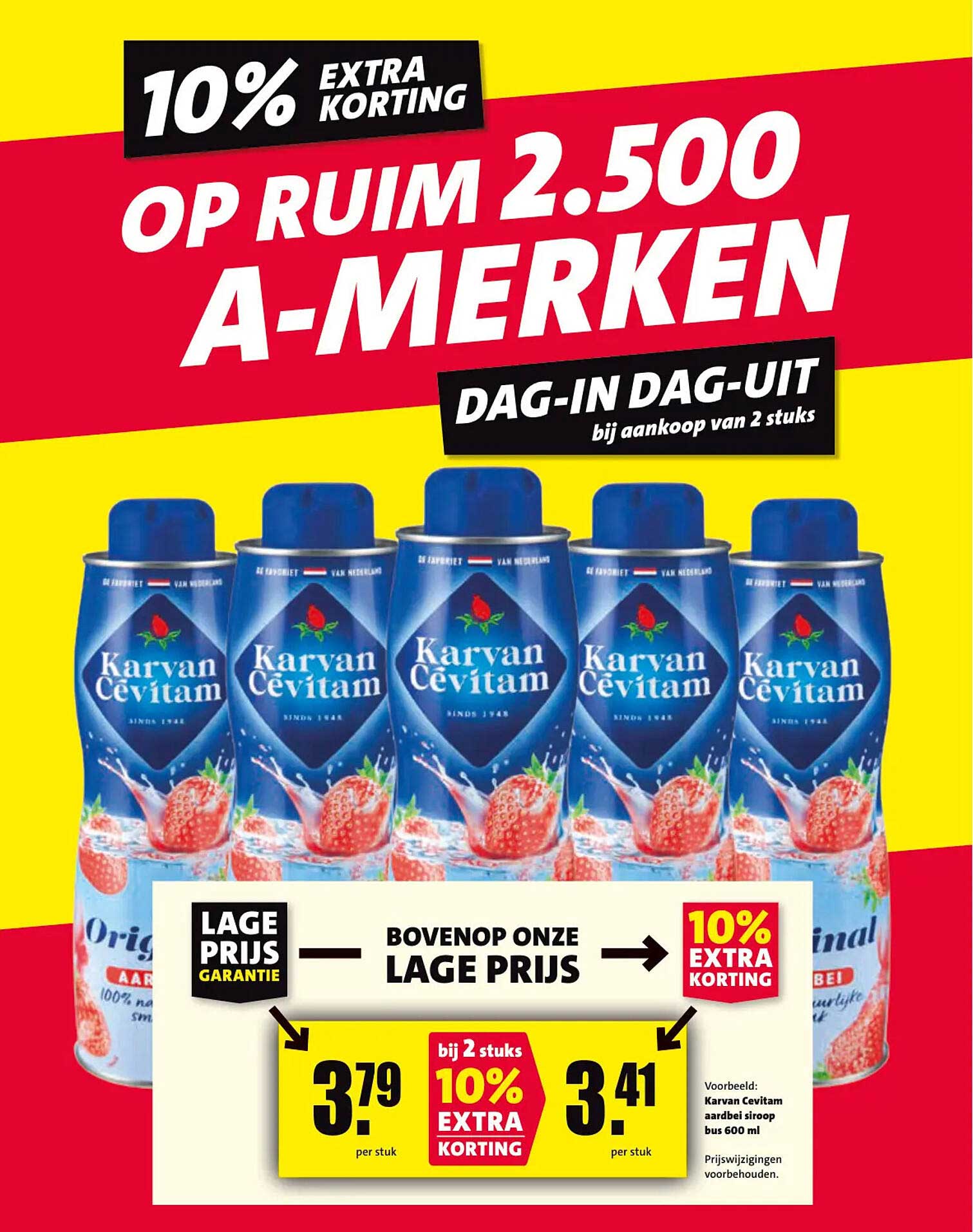 Karvan Cevitam op ruim 2.500 A-merken 10% extra korting bij aankoop van 2 stuks