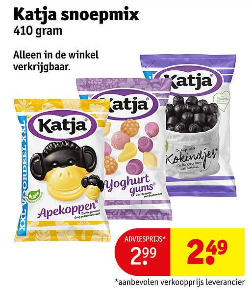 Katja snoepmix 410 gram