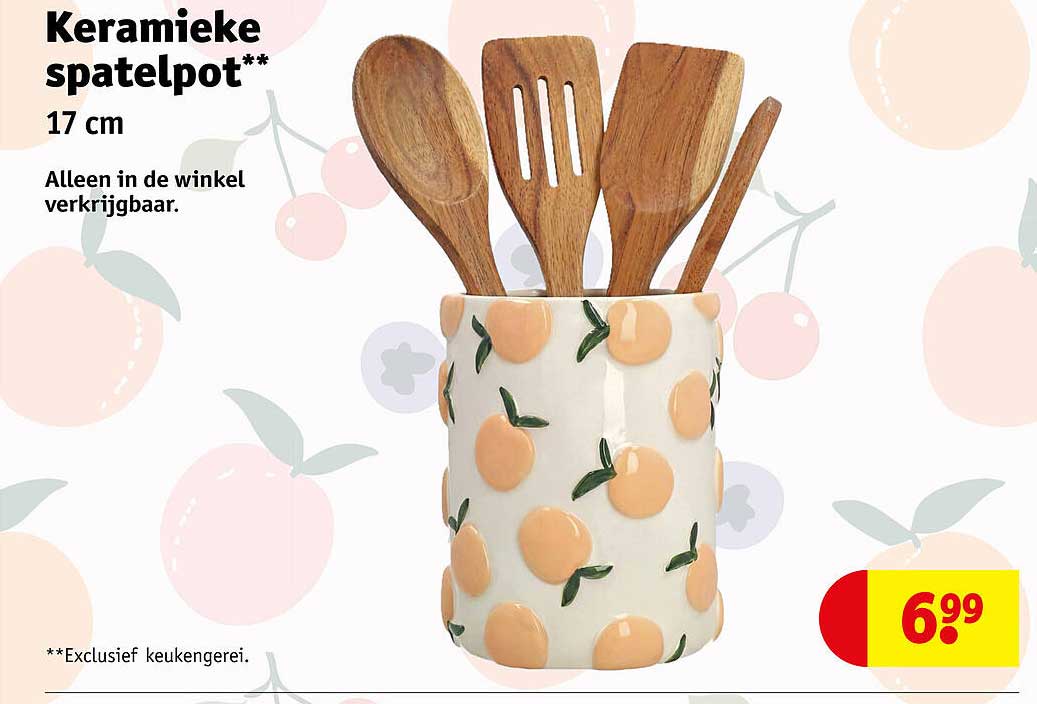 Keramieke spatelpot** 17 cm