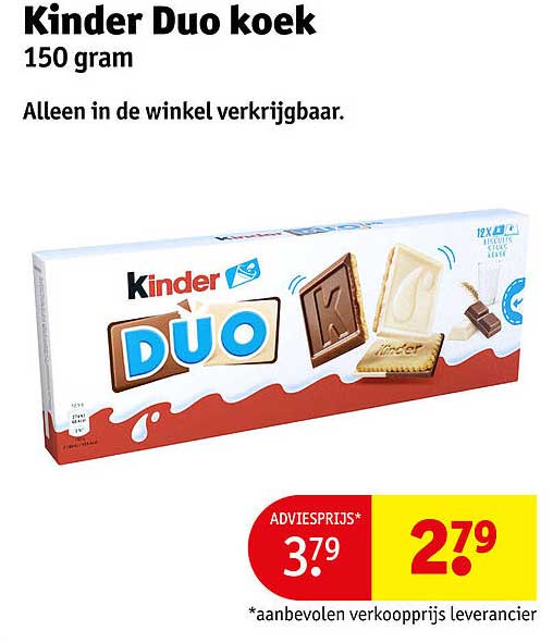 Kinder Duo koek 150 gram