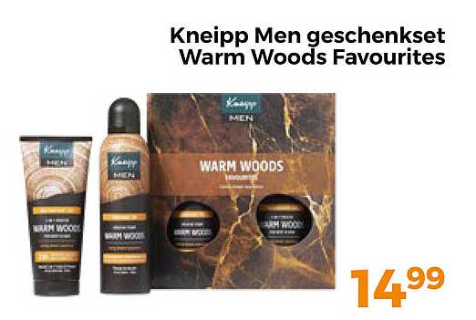 Kneipp Men geschenkset Warm Woods Favourites