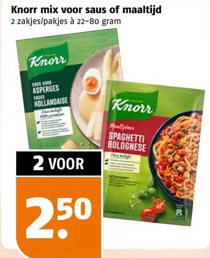 Knorr mix voor saus of maaltijd
