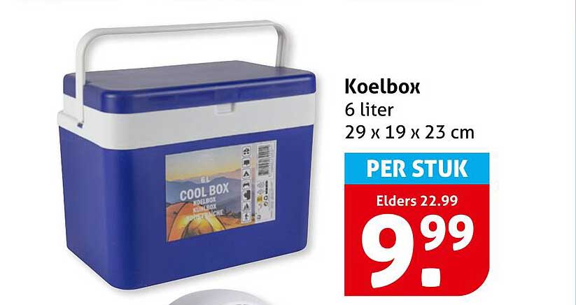 Koelbox 6 liter 29 x 19 x 23 cm