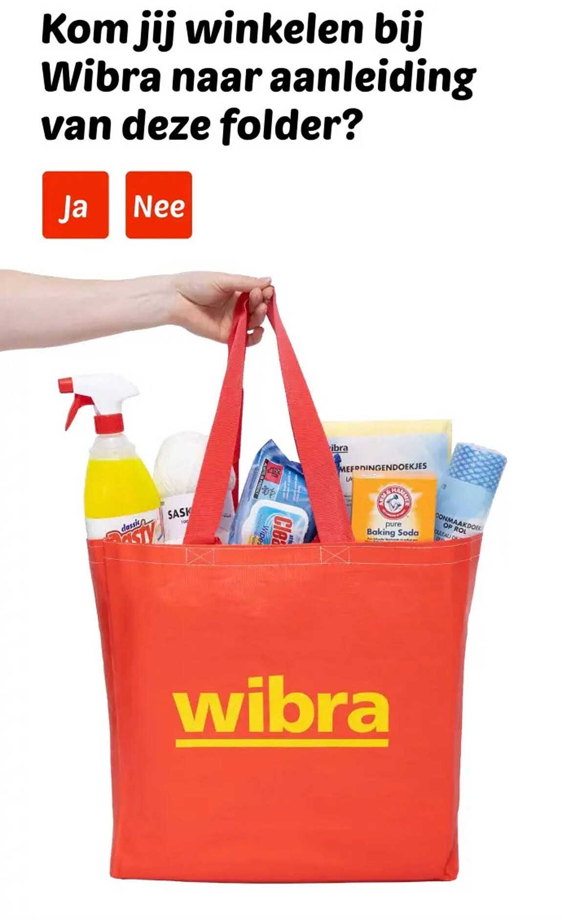Kom jij winkelen bij Wibra naar aanleiding van deze folder?