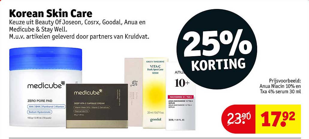 Korean Skin Care 25% KORTING