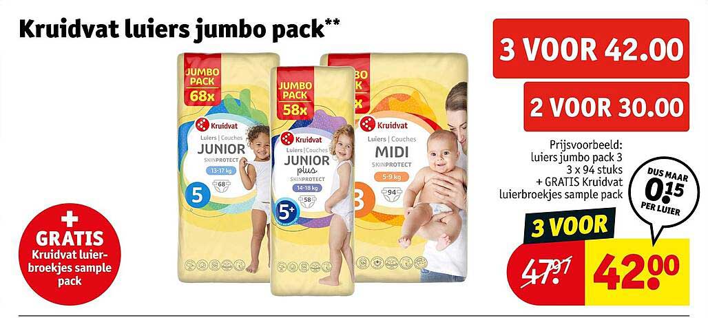 Kruidvat luiers jumbo pack**