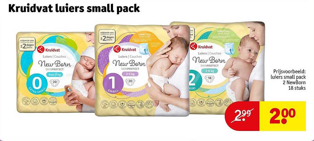 Kruidvat luiers small pack
