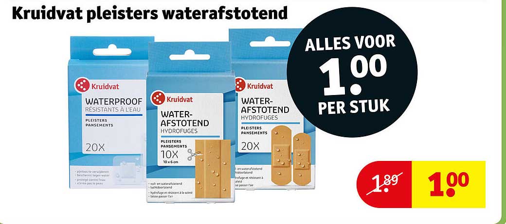 Kruidvat pleisters waterafstotend