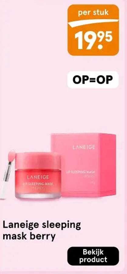 Laneige sleeping mask berry