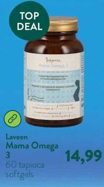 Laveen Mama Omega 3 60 tapioca softgels