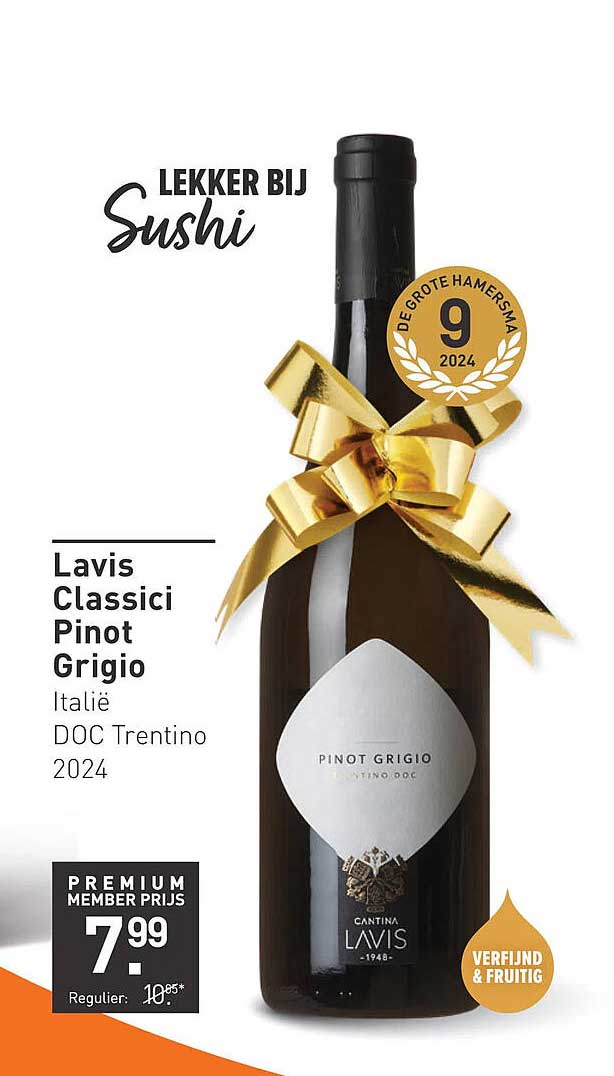 Lavis Classici Pinot Grigio Italië DOC Trentino 2024
