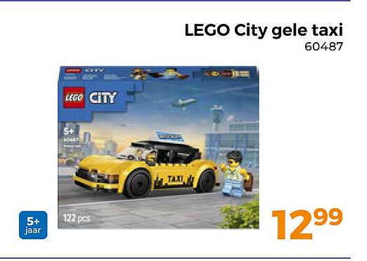LEGO City gele taxi 60487