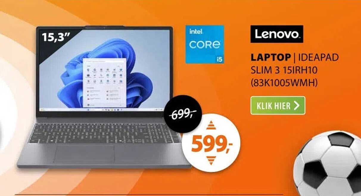 Lenovo LAPTOP | IDEAPAD SLIM 3 15IRH10 (83K1005WMH)