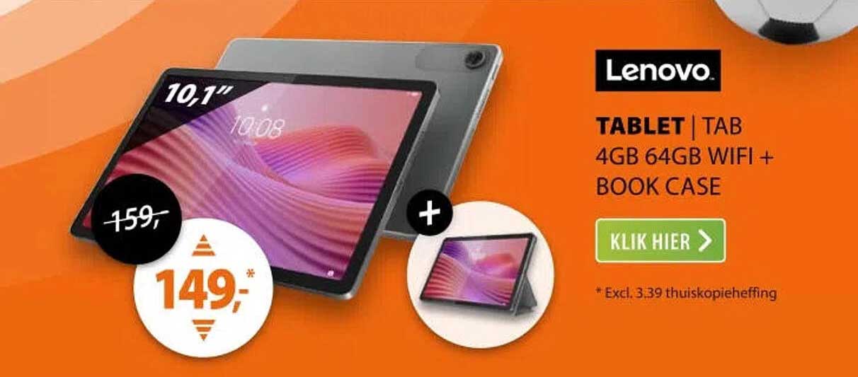 Lenovo Tablet | Tab 4GB 64GB Wifi + Book Case