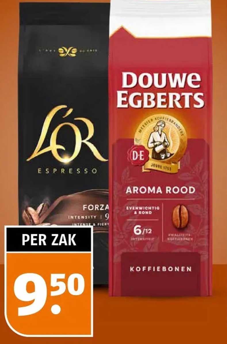 L’Or Espresso of Douwe Egberts Aroma Rood koffiebonen