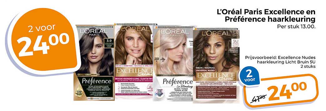L'Oréal Paris Excellence en Préférence haarkleuring 2 voor