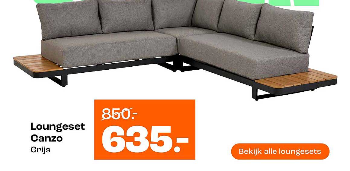 Loungeset Canzo Grijs