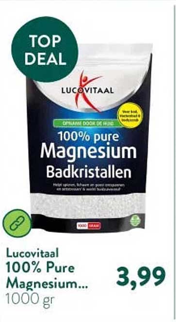 Lucovitaal 100% Pure Magnesium Badkristallen