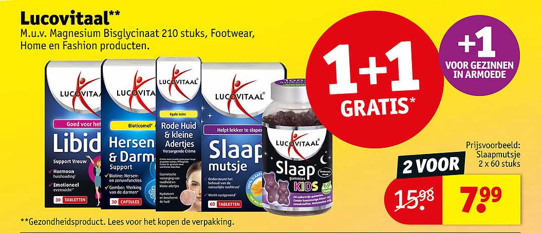 Lucovitaal** 1+1 GRATIS*
