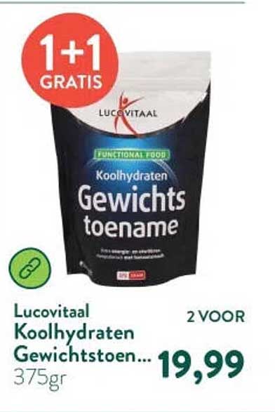 Lucovitaal Koolhydraten Gewichtstoename 1+1 gratis