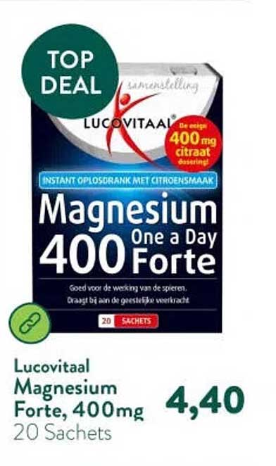 Lucovitaal Magnesium Forte, 400 mg 20 Sachets