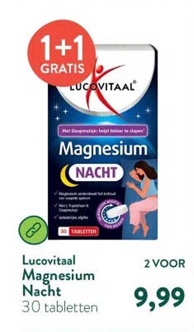 Lucovitaal Magnesium Nacht 1+1 GRATIS