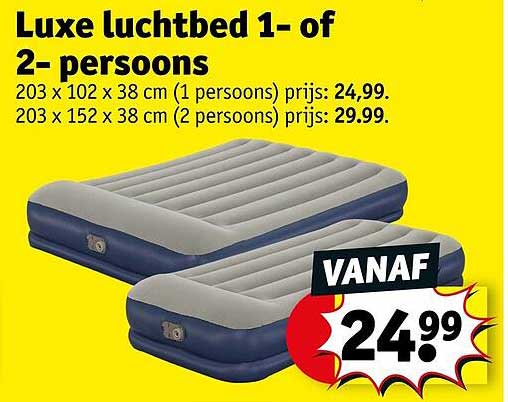 Luxe luchtbed 1- of 2-persoons