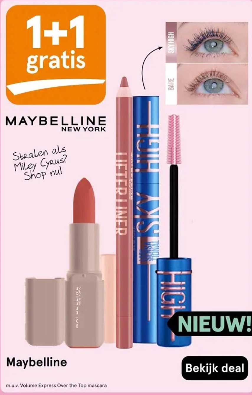 Maybelline 1+1 gratis