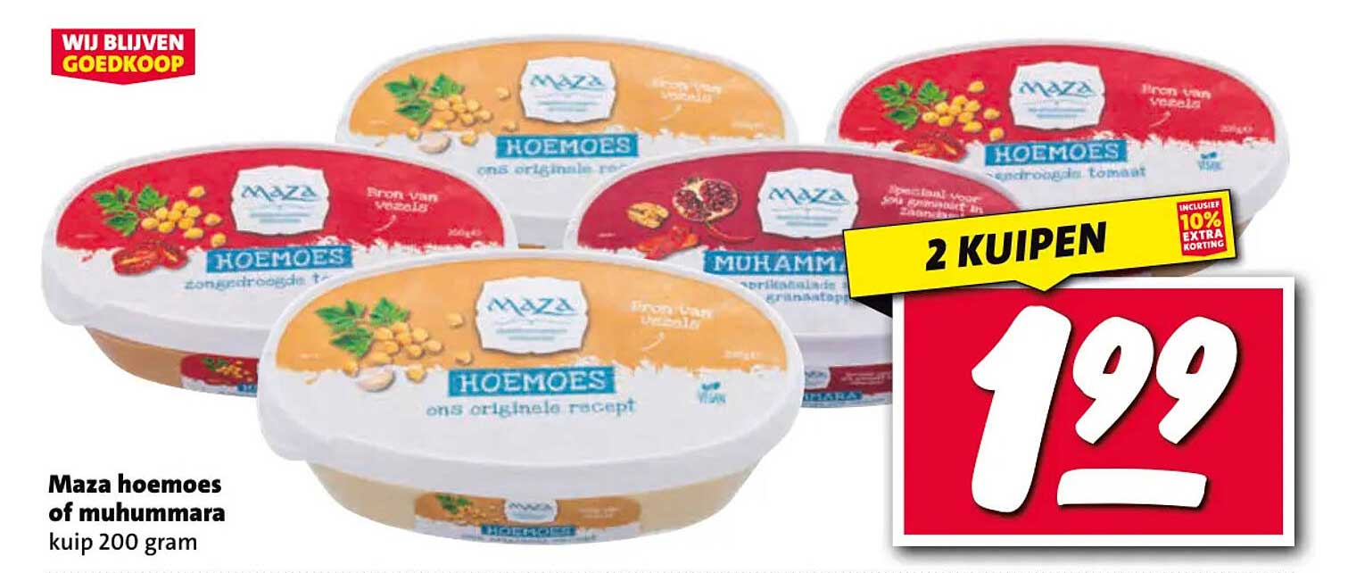 Maza hoemoes of muhummara kuip 200 gram 2 KUIPEN