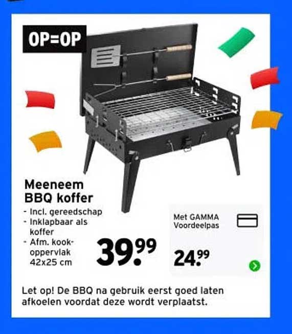 Meeneem BBQ koffer
