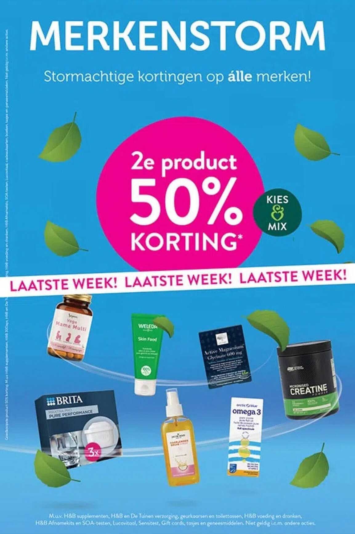 Merkenstorm - 2e product 50% KORTING - KIES & MIX