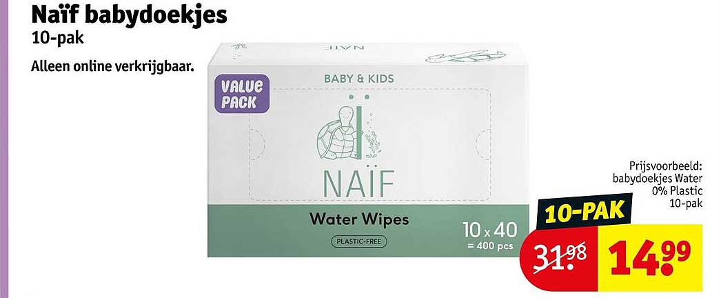 Naïf babydoekjes 10-pack