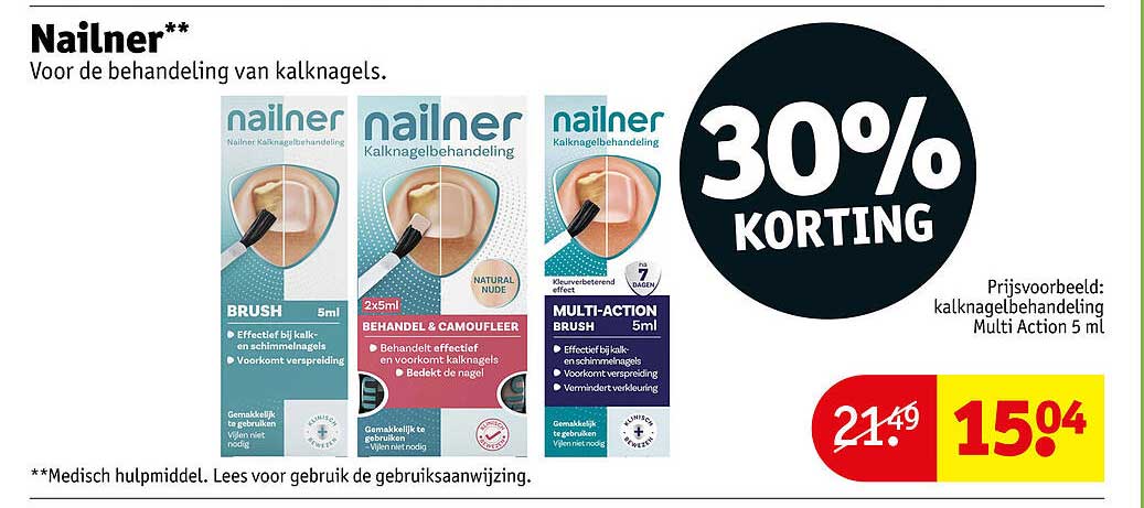 Nailner Voor de behandeling van kalknagels 30% KORTING