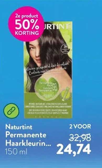 Naturtint Permanente Haarkleurin... 150 ml 2e product 50% KORTING